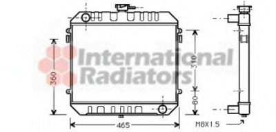 VAN WEZEL 37002027 -  Радиатор, охлаждение двигателя